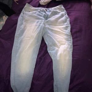 Light wash jeans